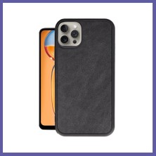 Nida iPhone 14 Pro Uyumlu Kılıf Aras Deri Kapak - Siyah Nıda