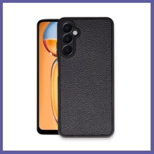 Nida Samsung Galaxy M15 Uyumlu Kılıf Aras Deri Kapak - Siyah Nıda