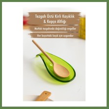 Bezos Akrilik Yeşil Tezgah Üstü Kirli Kaşıklık & Kepçe Altlığı HB006