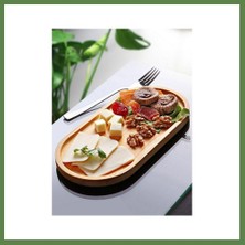 Bezos Bambu Sunum Tabağı & Yağdanlık Altı Tabağı 26 cm HB006