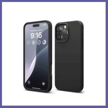 Nida iPhone 16 Pro Max Uyumlu Kılıf First Silikon - Siyah Nıda