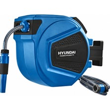 Hyundai 5861 Otomatik Hortum Makarası ve Hortumu 1/2 Inç 20 Metre Bahçe Sulama Seti