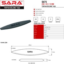 Sara S675 230 × 35 × 13 mm Tırpan Bileme Taşı