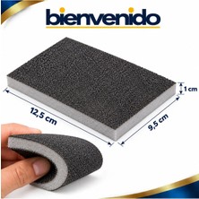 Yassı Sünger Zımpara 9.5 x 12.5 cm Takoz Blok Flex Taşlama Ahşap El Zımparası 150 Kum 1 Adet
