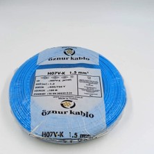 Öznur NYAF Kablo 1,5 mm Mavi Çok Telli Esnek 100 Metre