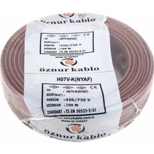Öznur NYAF Kablo 0,75 mm Kahverengi Çok Telli Esnek 10 Metre