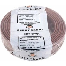 Öznur NYAF Kablo 1,5 mm Kahverengi Çok Telli Esnek 5 Metre