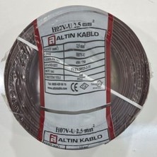 Altın NYA Kablo 2,5 mm Kahverengi Tek Telli 100 Metre