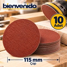 10ADET Cırt Zımpara Spiral Avuç Taşlama 115 mm (115KUM)