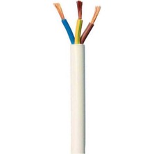 Göldağı TTR Kablo 3x1,5 mm Beyaz Uzatma Kablosu 5 Metre