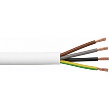 Öznur TTR Kablo 4x1 mm Beyaz Uzatma Kablosu 5 Metre