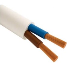 Öznur TTR Kablo 2x1 mm Beyaz Uzatma Kablosu 100 Metre