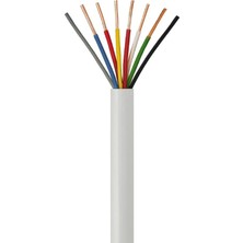 Arge Diafon Kablosu 8x0,22 Beyaz 10 Metre