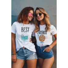 Modacix 2li Dir  Bedenleri Soru Kısmından Yazınız. Sevimli Best Friends Tişört - Sevimli Süt Kurabiye
