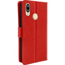Uryport Huawei Y7 2019 Trend S Plus Kapaklı Telefon Kılıf - Kırmızı