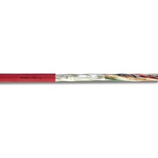 Reçber Yangın Alarm Kablosu 2x2x0,80 Kırmızı Ekranlı 25 Metre