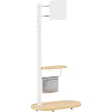 Npo STD5422 17–43" 15KG Tekerlekli Raflı Çantalı Dikey/yatay Açı Ayarlı Mobil Monitör ve Tv Standı