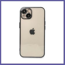 Nida iPhone 14 Uyumlu Kılıf Lensli Silikon - Siyah Nıda