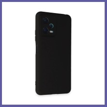 Nida Redmi Note 12 5g Uyumlu Kılıf Nano Içi Kadife Silikon - Siyah Nıda