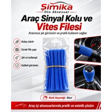 Şimika Vites ve Sinyal Filesi Mavi 10 Adet