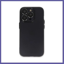 Nida iPhone 13 Pro Max Uyumlu Kılıf Luko Lens Silikon - Siyah Nıda