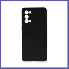 Nida Reno 5 Pro Uyumlu Kılıf Nano Içi Kadife Silikon - Siyah Nıda