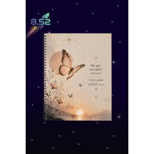 Sekizelliiki Kelebek Tasarımlı Defter