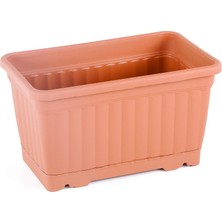 Tr Kmb1 Kemer Balkon Saksı Tabaklı 30,5cm, 6 Litre Kiremit
