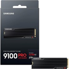 2tb 9100 Pro M2 MZ-VAP2T0CW Pcıe Nvme 14700-1340 Mb/s Samsung Tr Garantılı