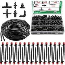 Tr 100FT Damla Sulama Sistemi Kiti, Sera, Avlu, Çim Için Otomatik Sulama Sistemi 1/4 Dağıtım Bo