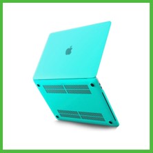 Bezos Macbook Pro 13 2021 Macbook Buzlu Kapak - Yeşil Arz