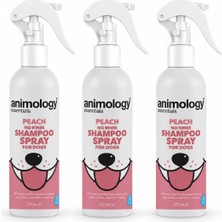 Animology Essentials Şeftali Durulanmayan Köpek Sprey Şampuan 3X250 ml