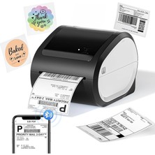 Tr Bluetooth Termal Etiket Yazıcısı - Yüksek Kaliteli Baskı Kargo Etiket Yazıcısı, 10X15CM K