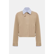 Acne Studios Acne Studıos Açık Bej Fermuarlı Organik Pamuk Ceket