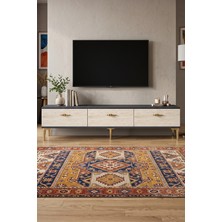 Yumedi Design TSA1817ATG - Ayshe Tv Stand , Tv Sehpası 180CM ANTRASİT-TRAVERTEN-GOLD
