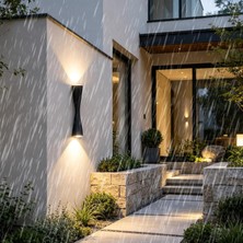 Tr Modern Dış Mekan LED Duvar Lambası IP65 Su Geçirmez Alüminyum Duvar Lambası Minimalizm Yara
