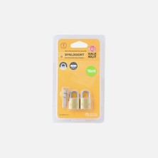 Kale Kilit 2 x Ortak Anahtarlı Pirinç Asma Kilit 20 mm