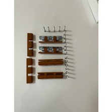 Uğur Kalıp Ugur Kalıp Pratik Kapı Pencere Menteşesi 90 mm (2 Adet Montaj Vidaları Dahil) Kahve Renk