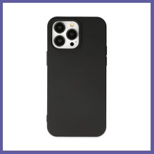 Nida iPhone 15 Pro Uyumlu Kılıf Nano Içi Kadife Silikon - Siyah Nıda