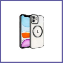 Nida iPhone 11 Uyumlu Kılıf Kross Magneticsafe Kapak - Siyah Nıda