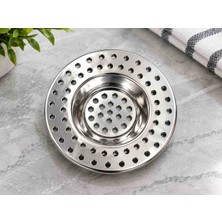 Şirin Home Paslanmaz Lavabo Süzgeci – Mutfak Evye ve Banyo Lavabo Içi Filtre