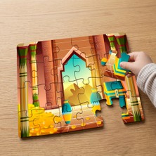 Punto Dizayn Mısır Hazine Odası Tasarımlı 24 Parça Ahşap Çocuk Puzzle