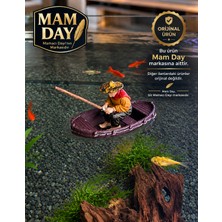 Mam Day Balık Tutan Adam Balıkçı Akvaryum Dekoru
