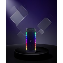 Bluetooth Hoparlör 4 Inç Çift Hoparlör Karaoke Mikrofonlu