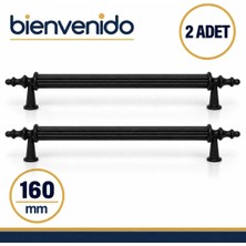 Mat Siyah Metal Kulp 160 mm Dayanıklı Mobilya Kulbu, Dolap Çekmece Için Modern Dekoratif Tasarım 2 Adet