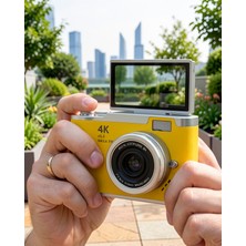 Ecruz 48 Mp Dijital Kamera Flip Ekran 18X Zoom Uzun Pil Ömrü