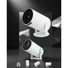 Ecruz Taşınabilir Mini Projektör Android 11.0 720P