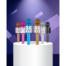Ecruz Bluetooth Karaoke Mikrofon Uzun Pil Ömrü 40MM Hoparlör