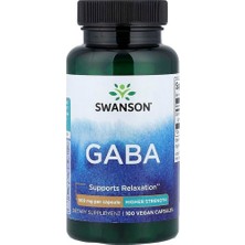 Swanson Vitamins, Gaba, 500 Mg, 100 Veg Capsules