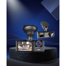 Ecruz 3 Kameralı Araç Kamera Sistemi Full Hd Ön, Iç ve Arka Görüntü